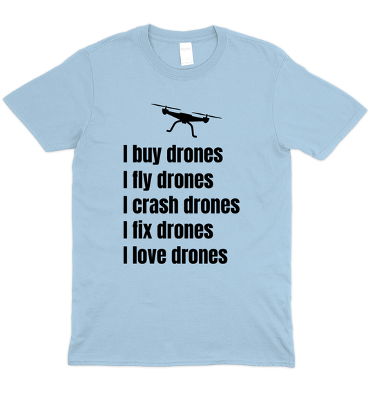 I Love Drones Graphic T-Shirt