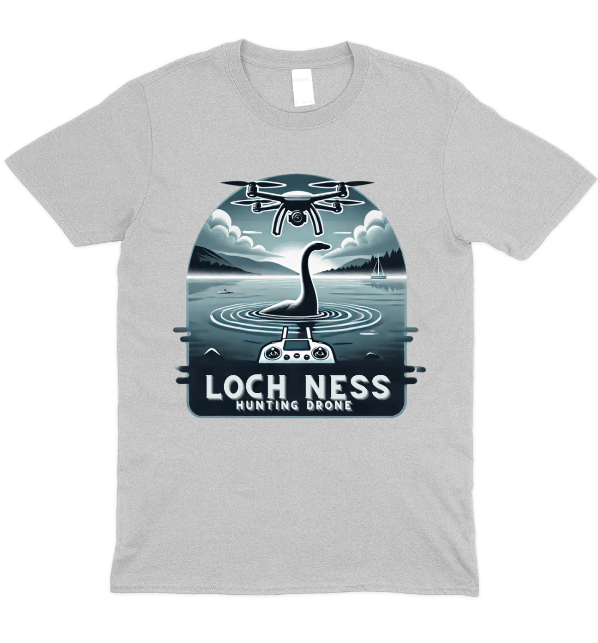 Loch Ness Drone Graphic T-Shirt