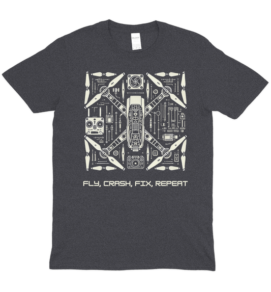Fly Crash Repeat T-Shirt