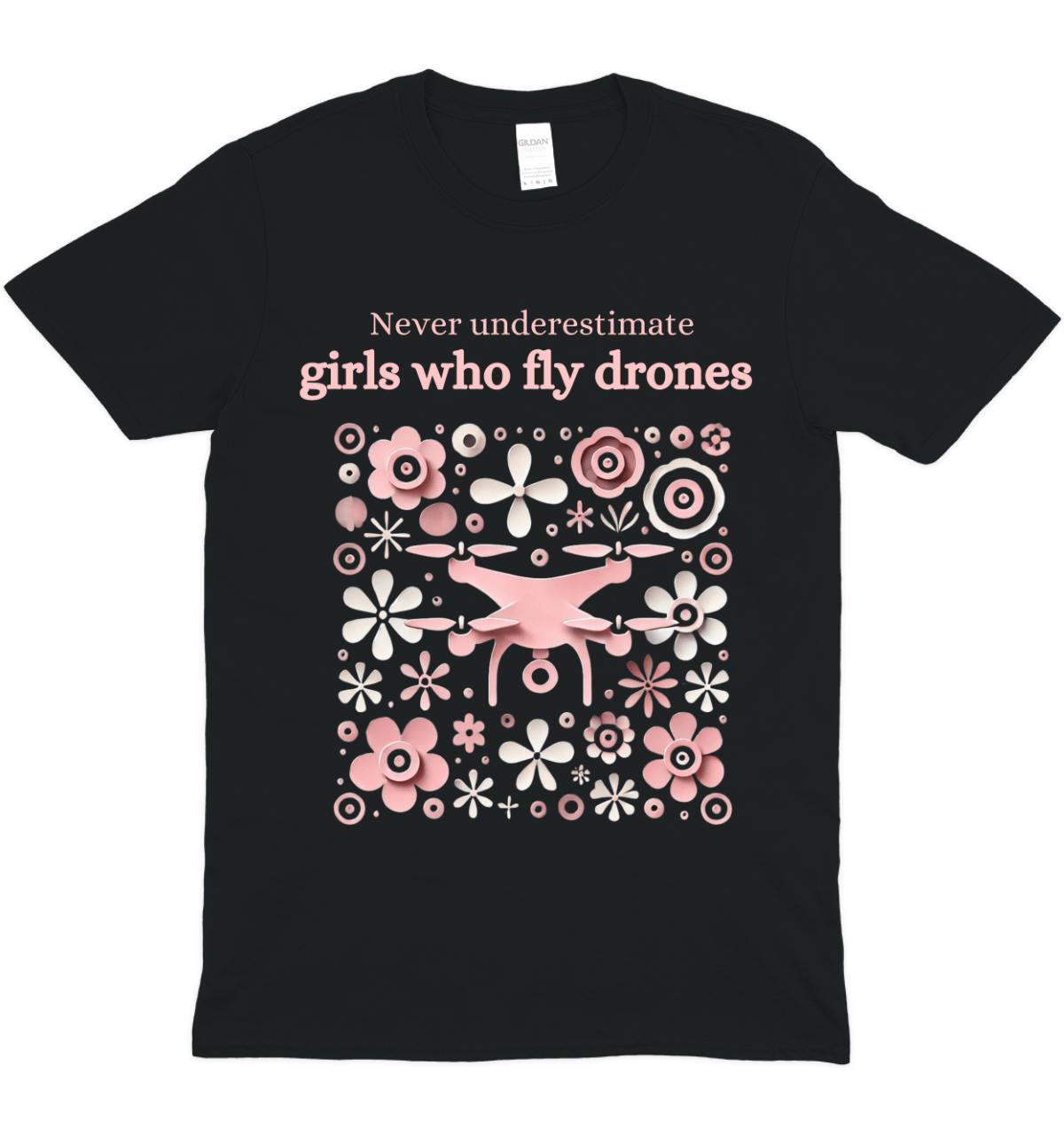 Girls Who Fly Drones Pilot Graphic T-Shirt