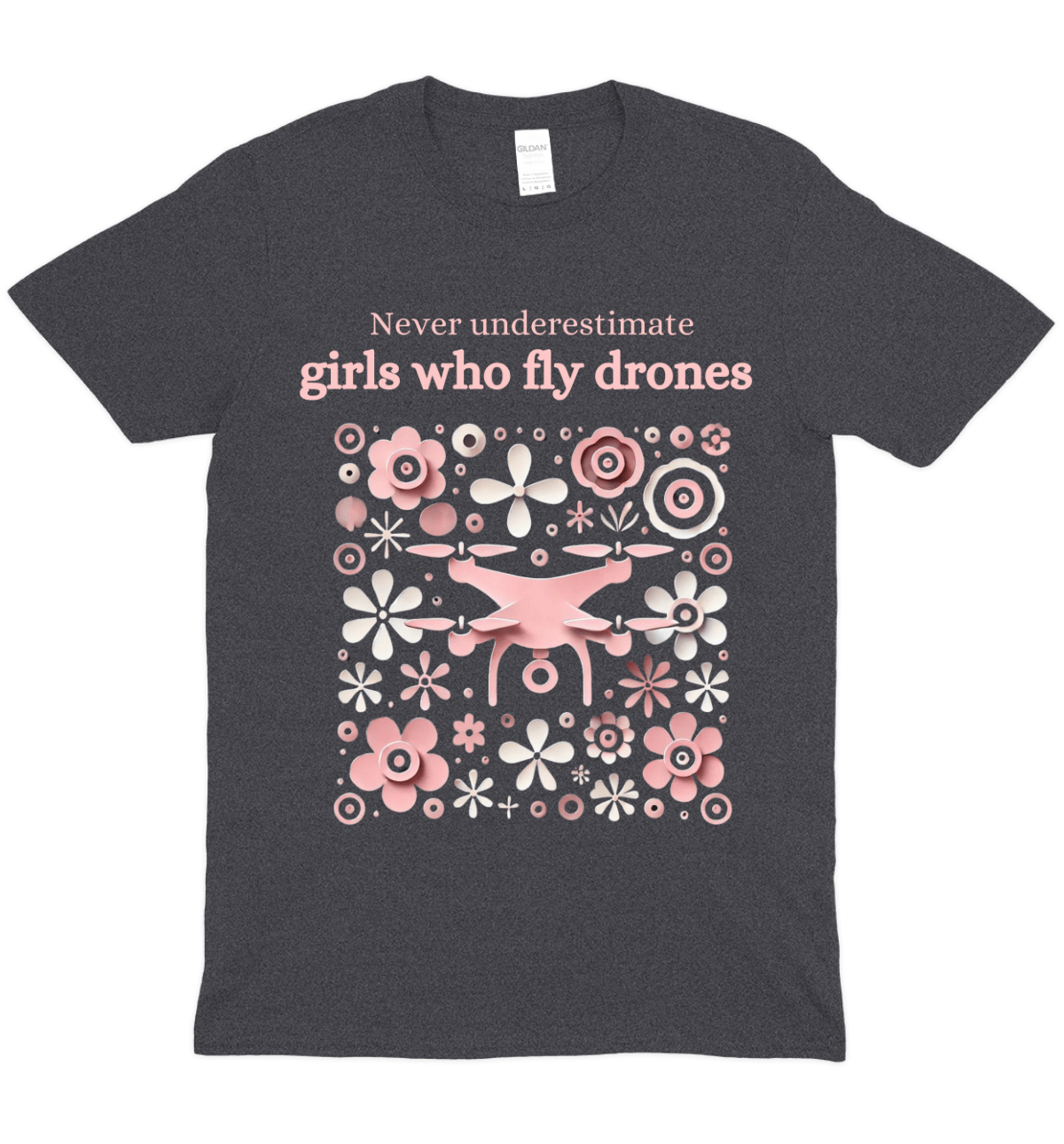 Girls Who Fly Drones Pilot Graphic T-Shirt