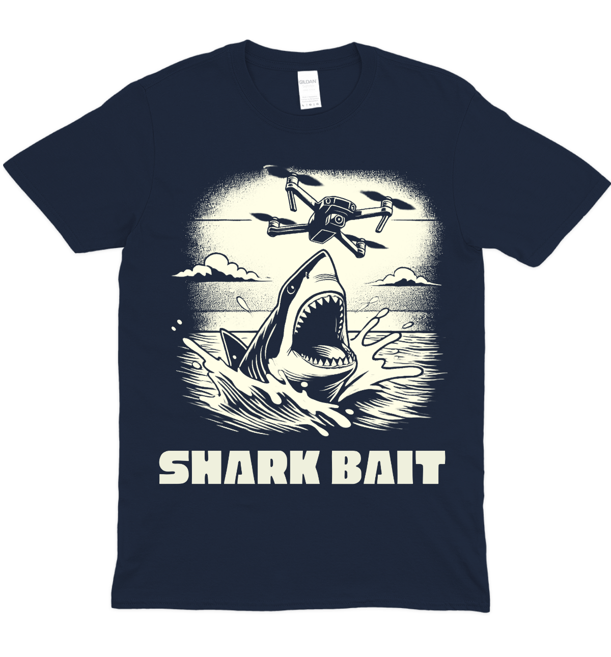 Shark Bait Drone Graphic T-Shirt