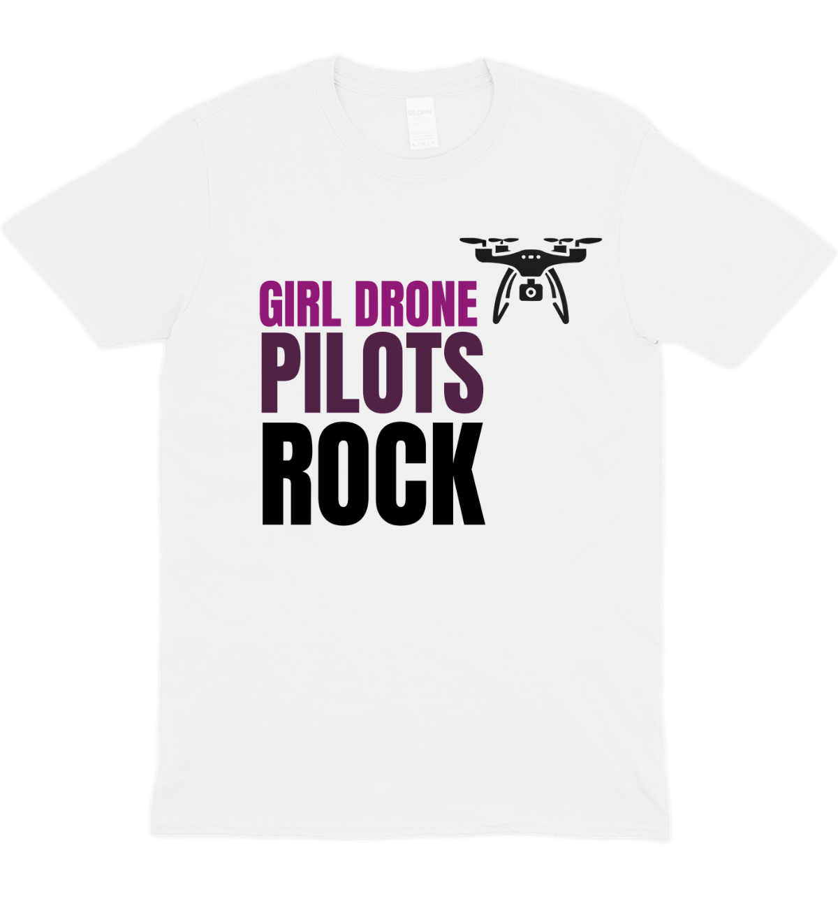 Girl Drone Pilots Rock Graphic T-Shirt