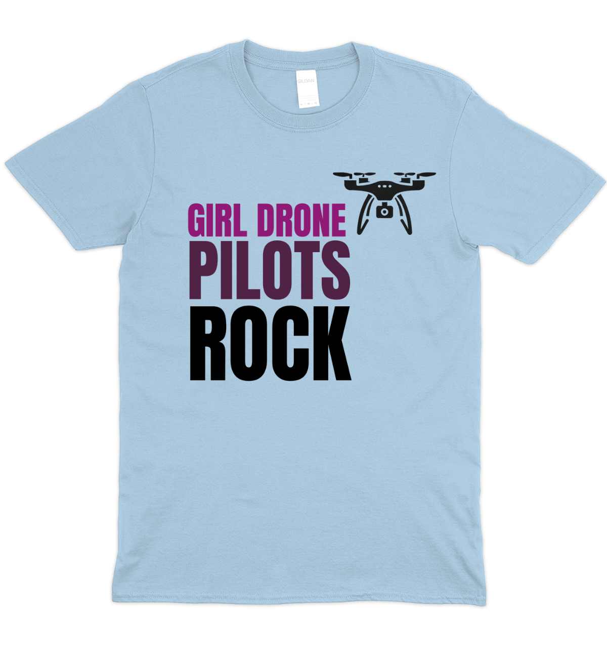 Girl Drone Pilots Rock Graphic T-Shirt