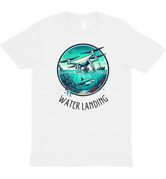 Water Landing Drone Graphic T-Shirt