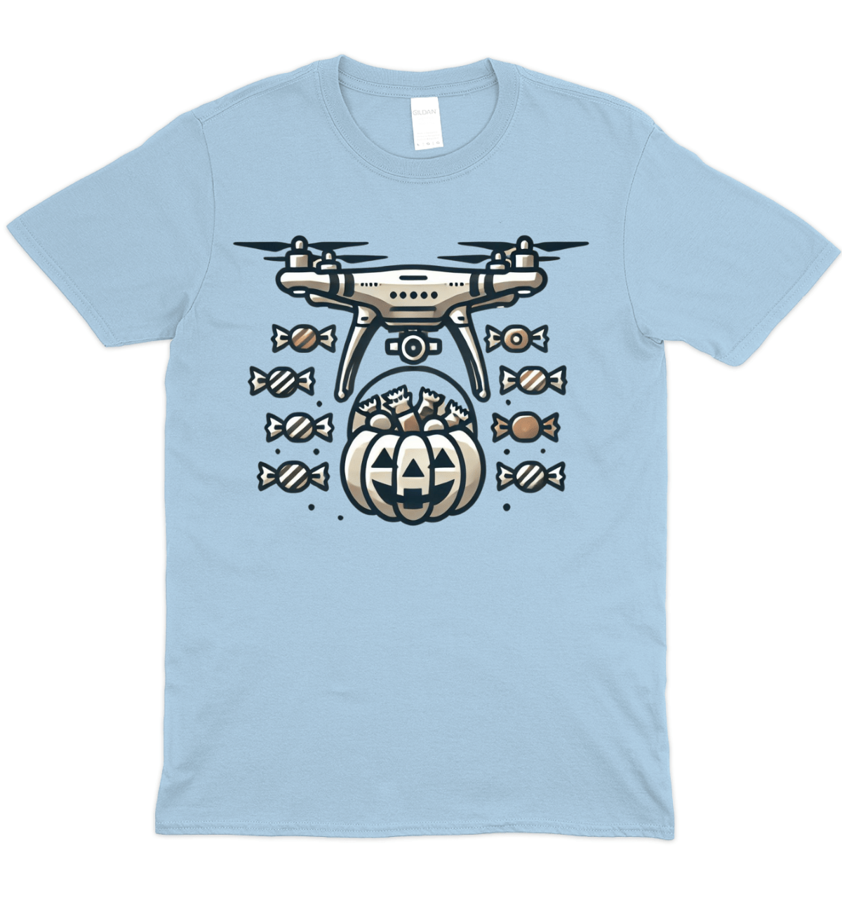 Trick Or Treat Drone Graphic T-Shirt