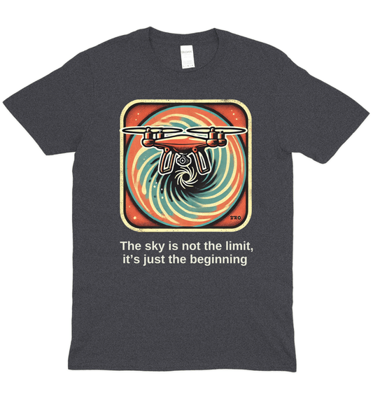 The Sky Is Not The Limit Drone Graphic T-Shirt