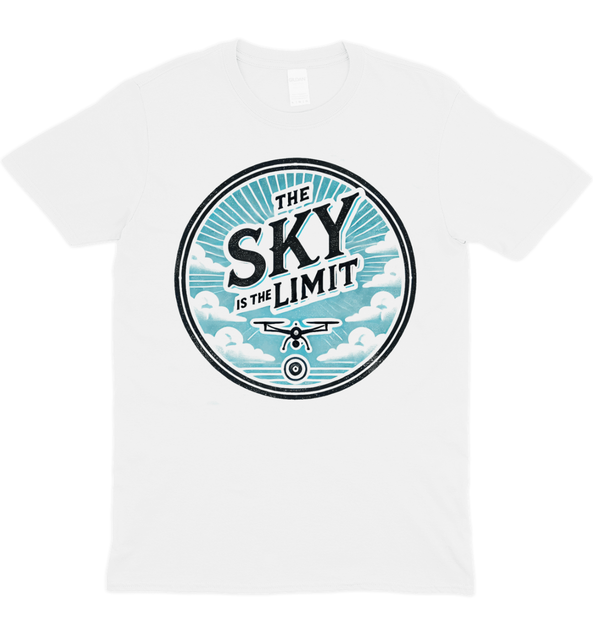 The Sky Is The Limit Cloud Drone Graphic T-Shirt