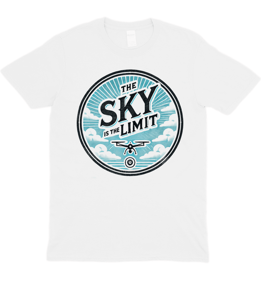 The Sky Is The Limit Cloud Drone Graphic T-Shirt