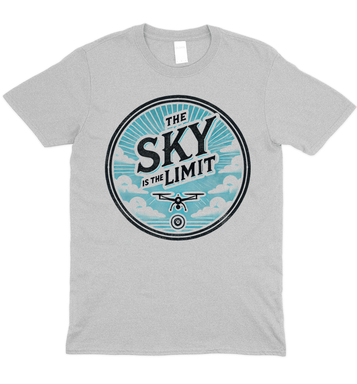 The Sky Is The Limit Cloud Drone Graphic T-Shirt