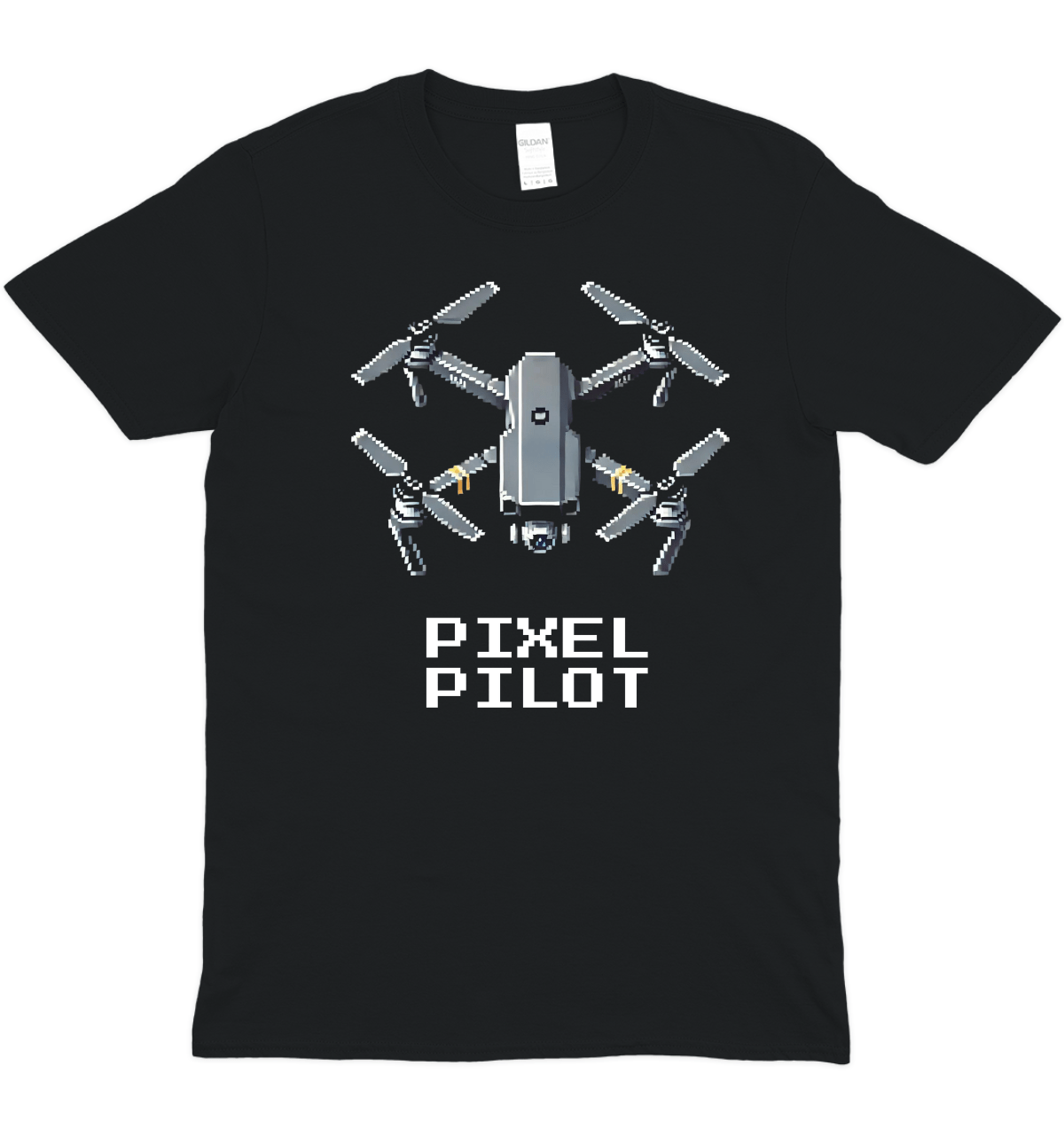 Pixel Pilot Drone Graphic T-Shirt