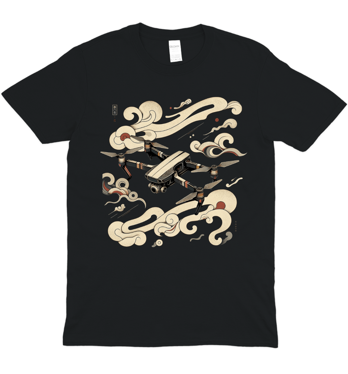 Painted Drone Graphic T-Shirt