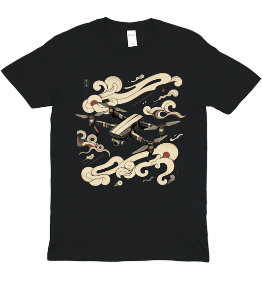 Painted Drone Graphic T-Shirt
